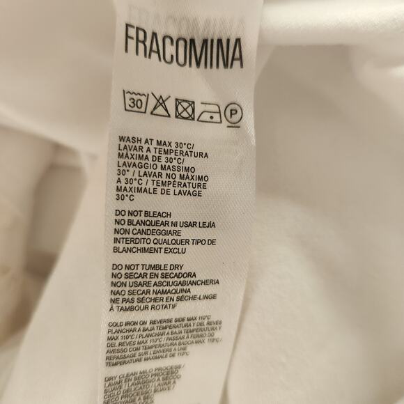 Fracomina White Lace Tank Top Size Small NWT Rhinestones - Picture 10 of 11